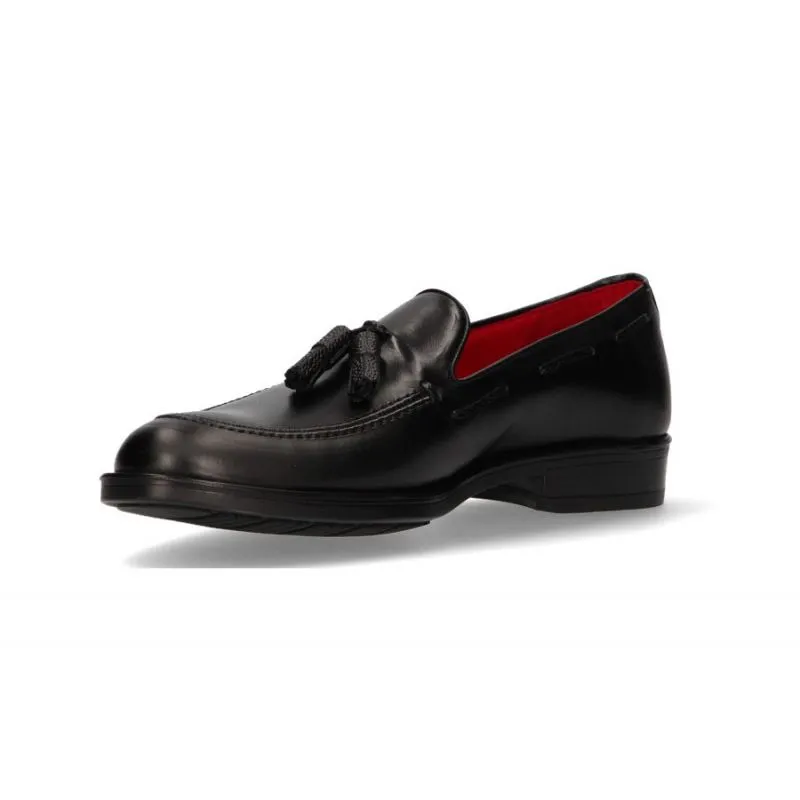 Mocasín borlas negro