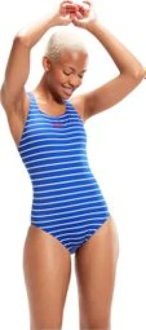Speedo Speedo Eco+ Bañador de 1 pieza Medalist estampadoAzul