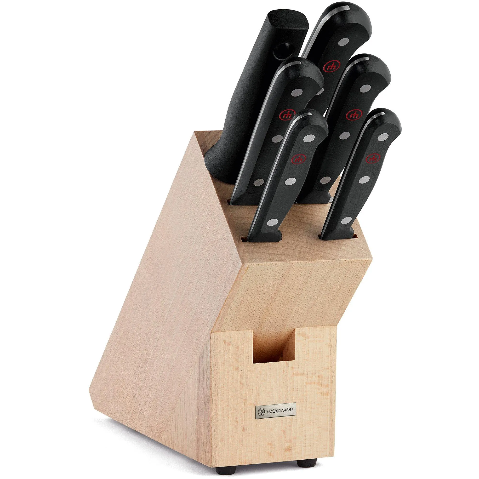 Wüsthof Gourmet soporte de cuchillos madera de haya 6-unidades - 9831-2
